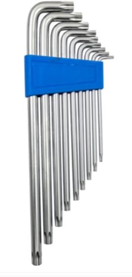 Ključevi Torx dugi T10-T50 na plastičnom nosaču 9/1 JBM